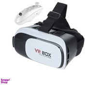تصویر هدست واقعیت مجازی وی آر باکس مدل VR Box با ریموت کنترل 