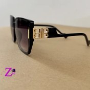 تصویر عینک آفتابی uv 400 زنانه مشکی کد 08 