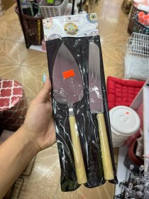 تصویر کارد کیک دسته چوبی 