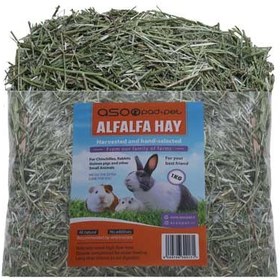 تصویر یونجه خشک با گیاه پریسکا جوندگان 1 کیلوگرمی آسوپت مدل Alfalfa Alfalfa Asoopet 1kg