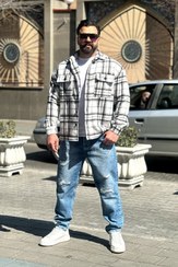 تصویر پیراهن پشمی چهارخونه قواره باکس (Checkered) - بوتیک ماکان 