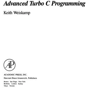 خرید و قیمت دانلود کتاب Advanced Turbo C Programming 1988 | ترب