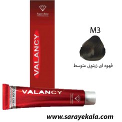 تصویر رنگ موی قهوه ایی زیتونی متوسط والانسی Valancy M3 