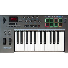 تصویر میدی کنترلر نکتار Nektar Impact LX25+ Keyboard Controller Nektar Technology Impact LX25+ USB MIDI Controller Keyboard