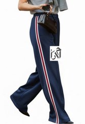 تصویر شلوار زنانه مخمل سورمه ای 