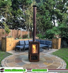 تصویر بخاری هیزمی کد 45 
