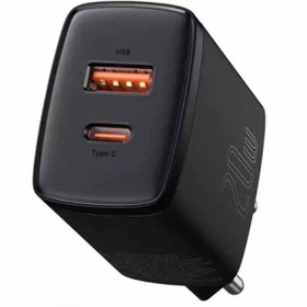 تصویر شارژر دیواری فست شارژ بیسوس Baseus Compact Quick Charger U+C PD QC CCCP20UE CCXJ-B01 EU توان 20 وات 