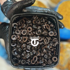 تصویر زیتون سیاه اسلایس 