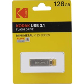 تصویر فلش 128 گیگ کداک Kodak Mini Metal K123 USB3.1 Kodak Mini Metal K123 128GB USB 3.1 Flash Drive