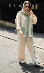 تصویر کت فری سایز ماه‌آوا کرم 