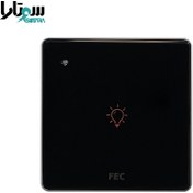 تصویر کلید وای فای لمسی مشکی FEC-SW-01 