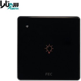 تصویر کلید وای فای لمسی مشکی FEC-SW-01 