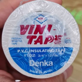 تصویر چسب برق ژاپنی وینی تیپ دنکا سفید (اورجینال) Denka Vini Tape 