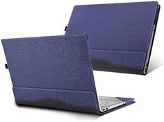 تصویر VEVOOD Laptop Case for HP Envy X360 13 (13-ay0000) / 13-bd 13m-bd 13-ay 13-ba Series Computers 13.3&#34; Scratch Resistant PU Detachable Design Laptop Case with Pen Sleeve (13.3“, Blue) 