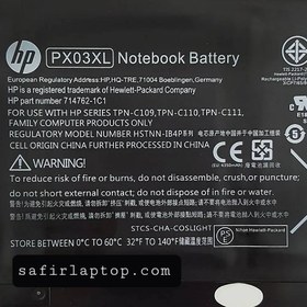 تصویر باتری لپ تاپ اچ پی ENVY 14_PX03XL داخلی اورجینال HP ENVY 14_PX03XL Laptop Battery