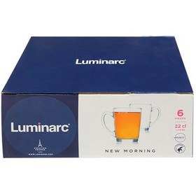 تصویر لیوان لومینارک مدل NEWMORNING-22CL بسته 6 عددی 