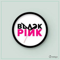 تصویر ساعت دیواری Black Pink 