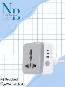 تصویر تبدیل 3 به دو Hadron Power Plug protector 