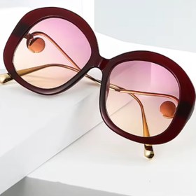 تصویر عینک زنانه ی کلاسیک برگندی 