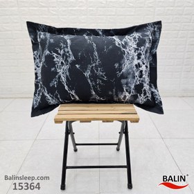 تصویر روبالش میکرومعمولی مشکی طرح سنگی 