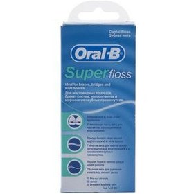 تصویر نخ دندان اورال-بی مدل superfloss | نخ دندان