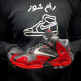 تصویر کتونی نایک لبرون 11 مدل Nike lebron11 miami heat 