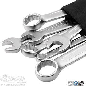 تصویر مجموعه 8 عددی آچار یکسرتخت-یکسررینگ نووا مدل NTS-1067 Nova NTS-1067 8Pcs Combination Spanner Set