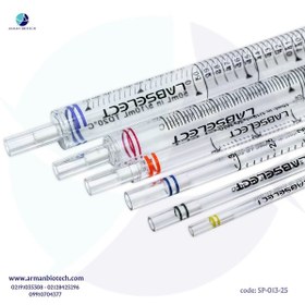 تصویر پیپت سرولوژی 25 میلی لیتر استریل برند لب سلکت 25ml Serological Pipets - Labselect