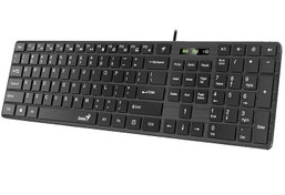 تصویر کیبورد سیمی جنیوس مدل Slim Star 126 با گارانتی ۱۸ ماهه شاب Slim Star 126 Wired Keyboard