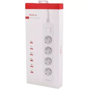 تصویر چندراهی برق ارت دار هادرون مدل ۴ پورت/سه راهی برق چهار کاناله هادرون/Hadron way power strip 