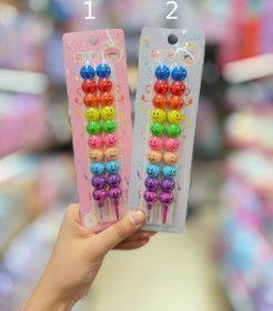 تصویر مداد و ماژیک رنگی فشنگی 