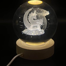 تصویر گوی دکوری یونیکورن قطر ۸ 