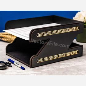 تصویر کازیه رومیزی 2 طبقه 