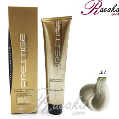 تصویر رنگ موی نیو پرستیژ کالر سری ترکیبی شماره LE.7 رنگ سربی سرامیکی حجم 120 میلی لیتر NEW PRESTIGE HAIR COLOR CERAMIC LEAD LE.7