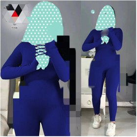 تصویر سرهمی زنانه فانریپ کبریتی کد 70306 سایز ۳۸ تا ۴۴ رنگ آبی روشن 