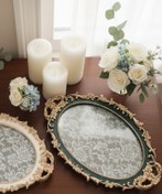 تصویر سینی آسو مدل دانتل و آینه 