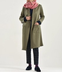 تصویر مانتو پاییزه جلو باز مدل فرنوش 