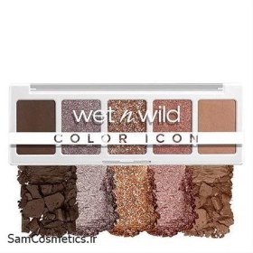 تصویر سایه چشم 5 رنگ کالر آیکون Camo Flaunt وت اند وایلد WET N WILD Eyeshadow Palette Color Icon 5-Pan Walking n Camo Flaunt