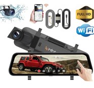 تصویر دوربین خودرو آینه ای دو لنز وای فای دار اینفینیتی Dr1000 