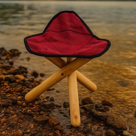 تصویر سه پایه تاشو چوبی 