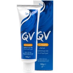 تصویر کرم ترمیم کننده ایگو کیو وی پوست خشک 100 گرمی اصل QV Moisturizing Cream 100g