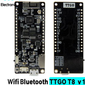 تصویر ماژول بلوتوث و وایفای TTGO T8 V1.7 پردازنده ESP32 WROVER 