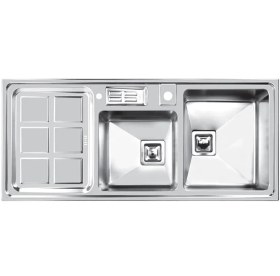 تصویر سینک ظرفشویی توکار 318 اخوان لگن راست Akhavan sink model 318