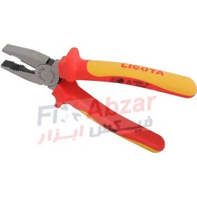 تصویر انبردست لیکوتا مدل APT-37001A عایق 1000 ولت LICOTA COMBINATION PLIERS 160MM VDE APT-37001A