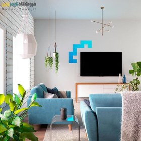 تصویر پنل روشنایی مربعی هوشمند 13 تکه نانولیف Nanoleaf Canvas Starter Kit (13 Panels) 