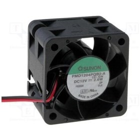 تصویر جت فن 12V-2.6W دو سیمه سایز 4×4 مارک SUNON مدل PMD1204PQB2-A 