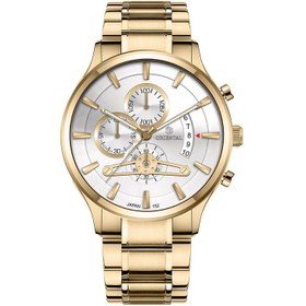 تصویر ساعت اورینتال مردانه فلزی طلایی صفحه سیلور کد 152 