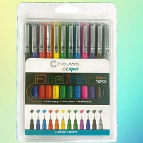 تصویر روان نویس مولتی کالر کیفی نوک نمدی Multi-color felt-tip pen