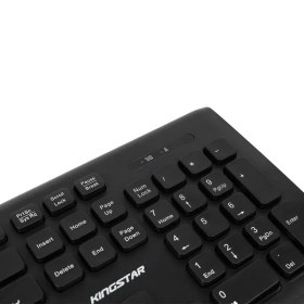 تصویر کیبورد بی سیم کینگ استار مدل KB75W Wireless keyboard Kingstar model KB75W