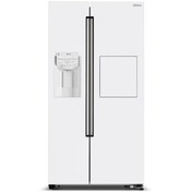 تصویر یخچال ساید بای ساید هیمالیا مدل QUADRO ظرفیت ۳۲ فوت با بار خانگی و یخساز اتوماتیک 